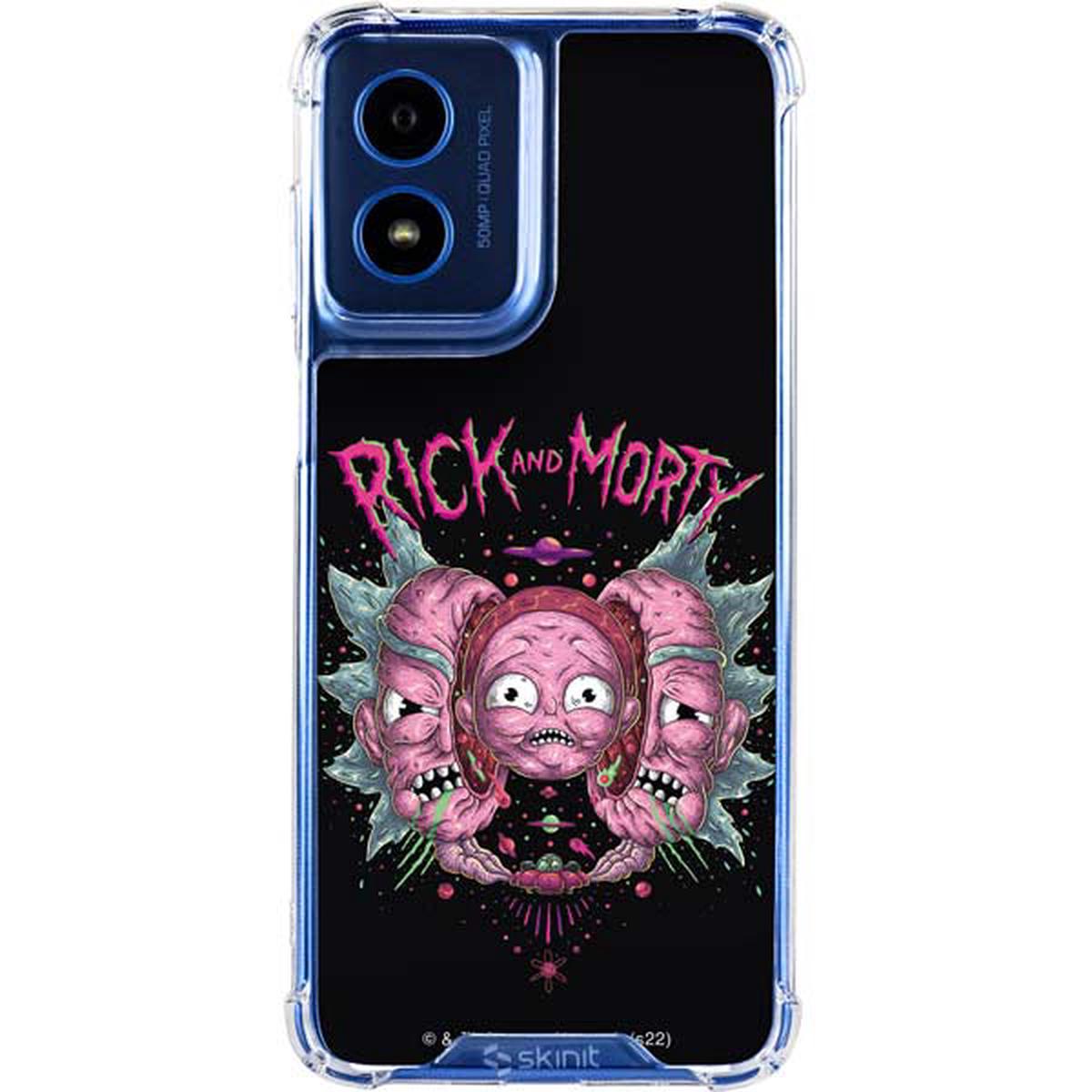 Adult Swim Rick and Morty Split Head Rick Moto G 5G (2024) Clear Case