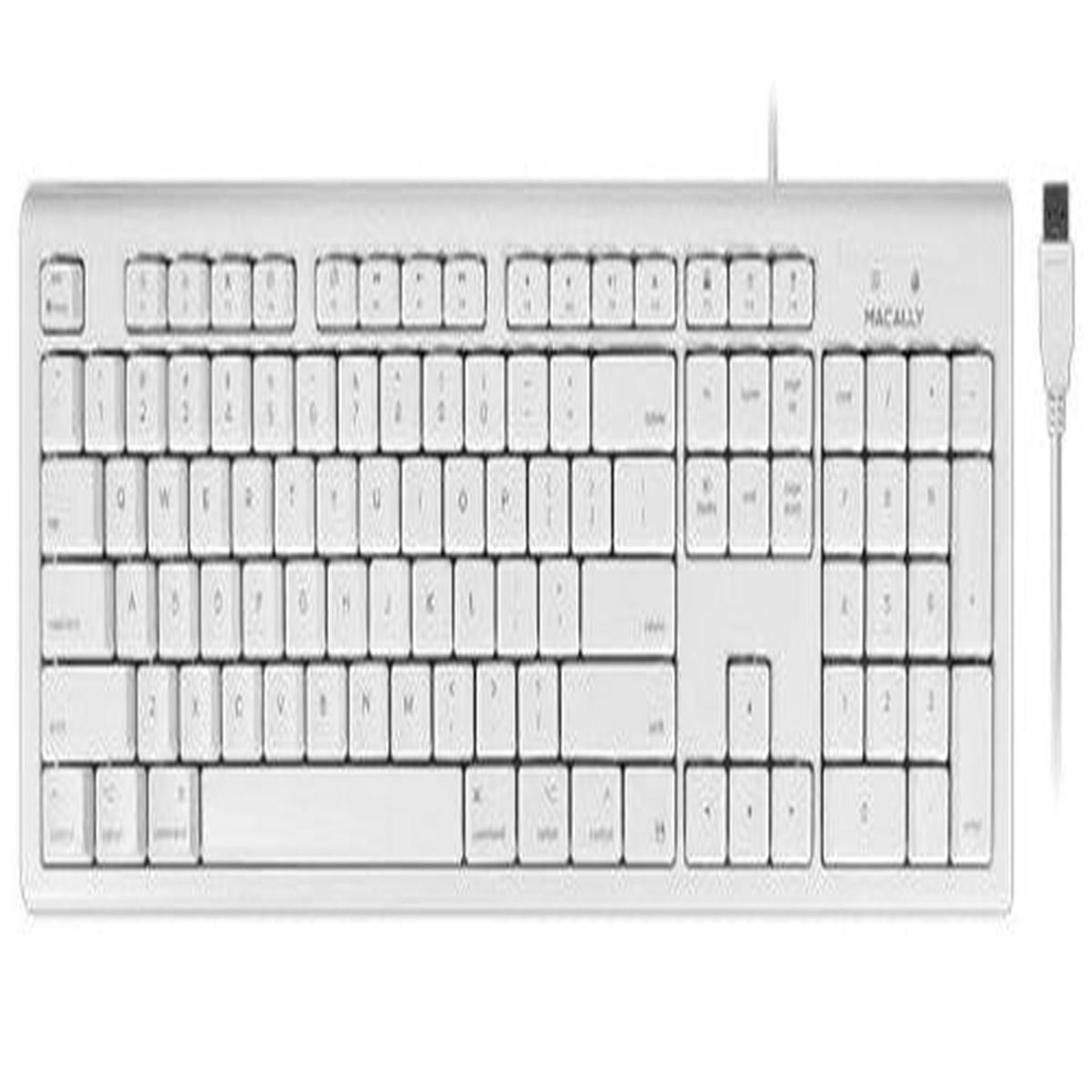 Macally QKEY keyboard USB White