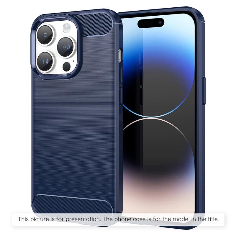 Funda para Apple iPhone 17 Pro Max, Techsuit, Carbono, Azul