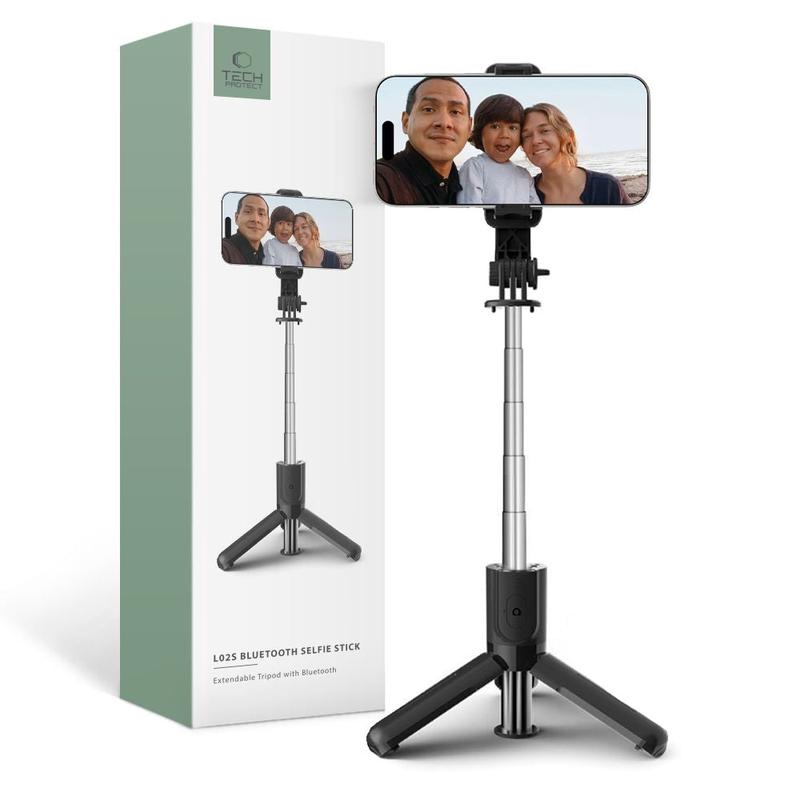 Selfie Stick Bluetooth Tech-Protect L02S, Universal, Negro