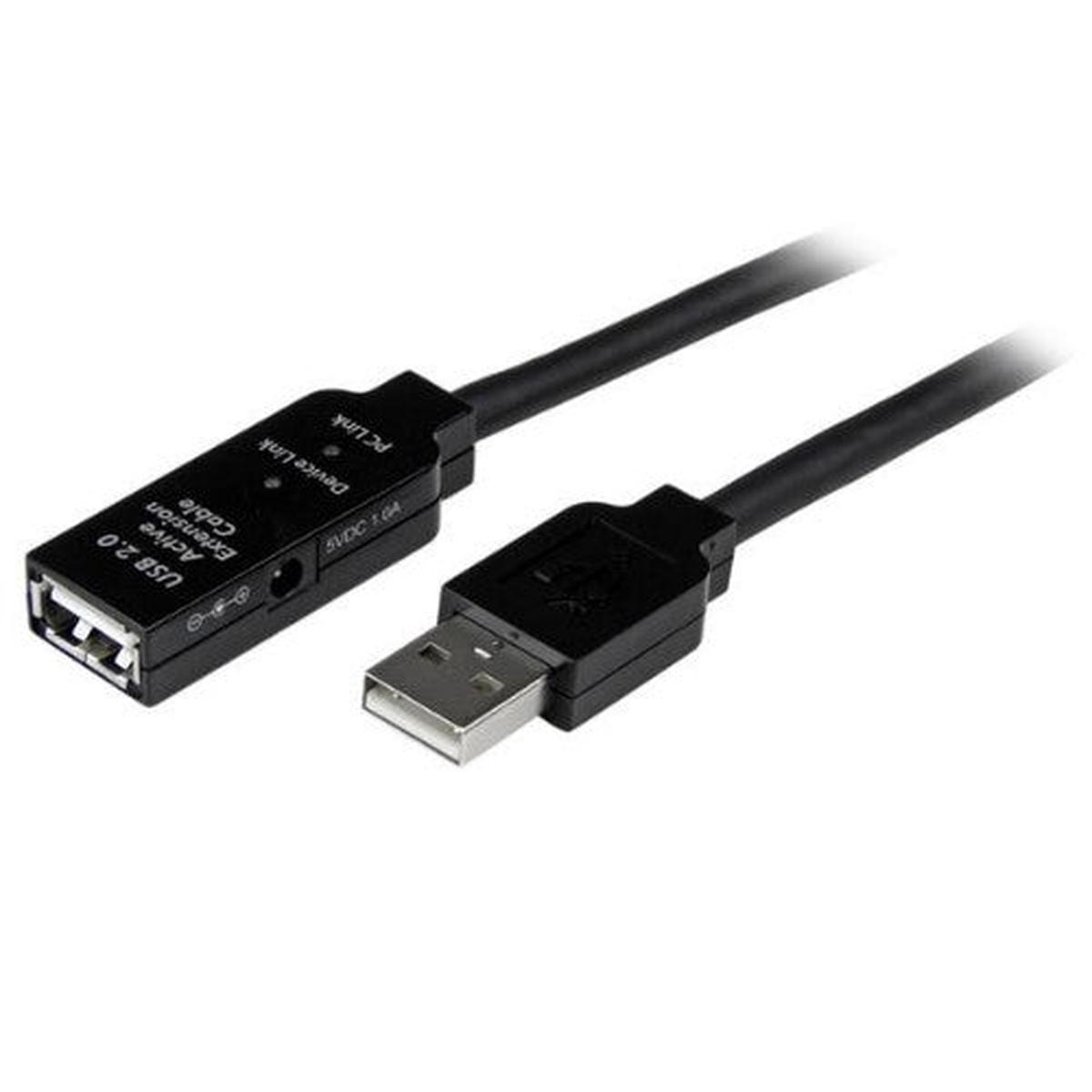 StarTech.com USB2AAEXT5M USB cable USB 2.0 196.9" (5 m) USB A Black