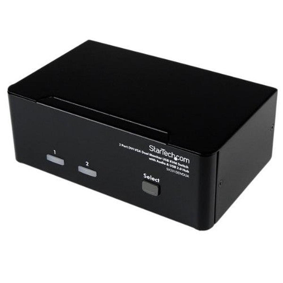 StarTech.com SV231DDVDUA KVM switch Black