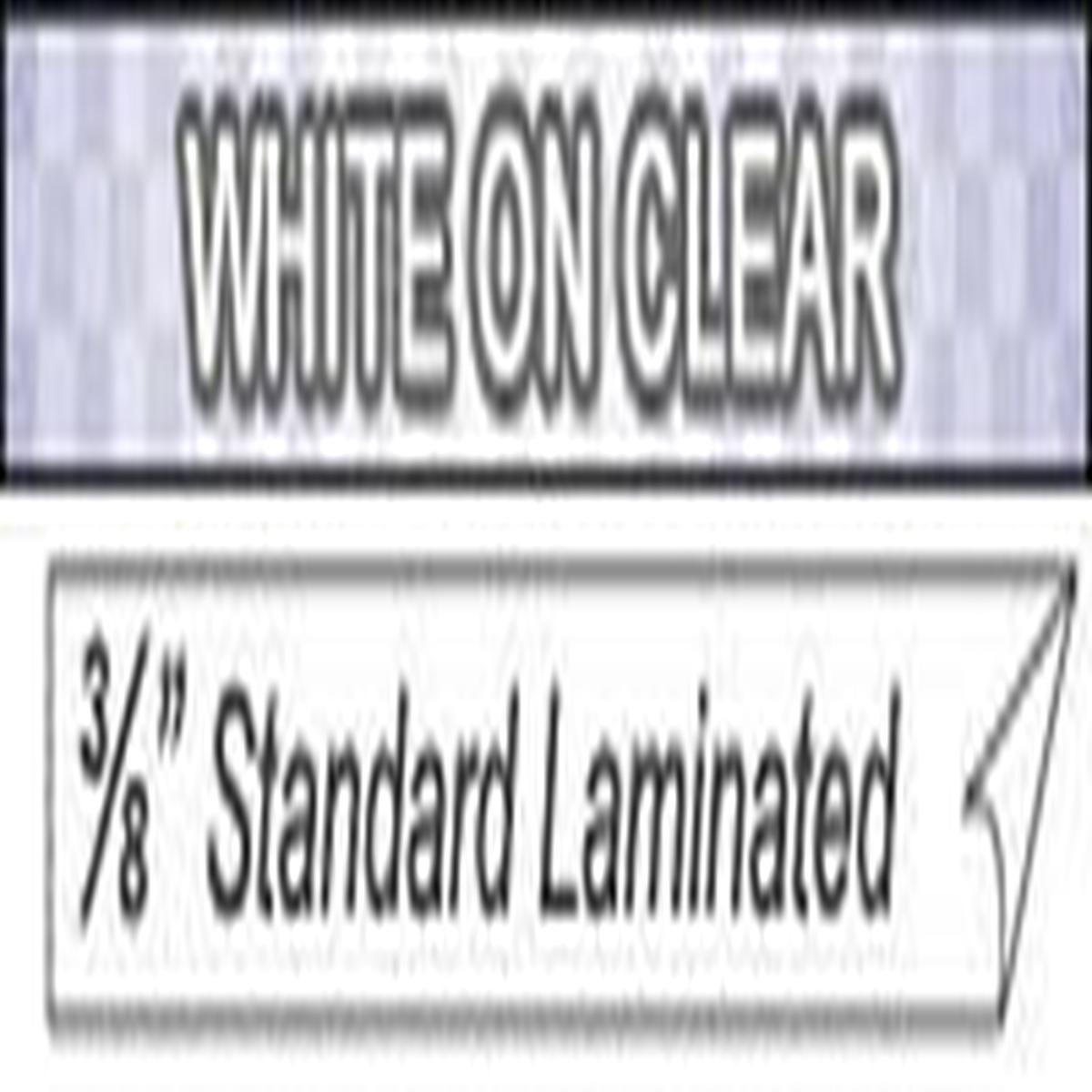 Brother 3/8" TC TAPE 9MM WHITE ON CLEAR
