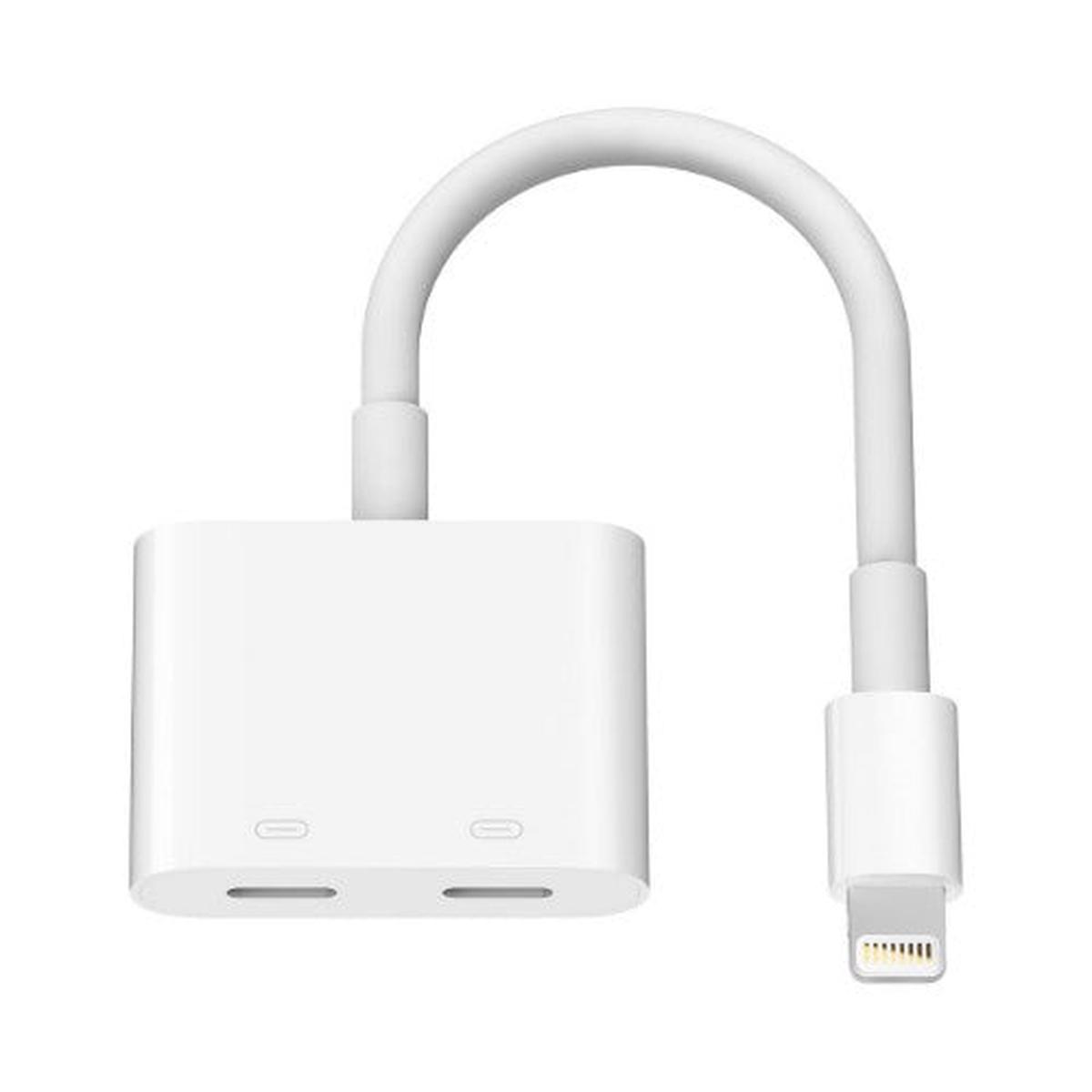 4XEM 4X8PINSPLITTER lightning cable White
