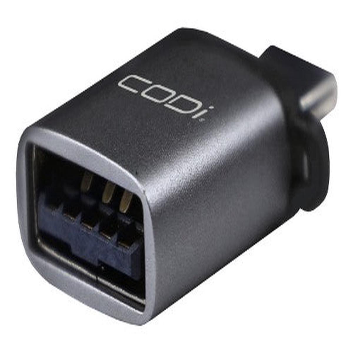 CODi ADP-CA10 cable gender changer USB-C USB-A Gray
