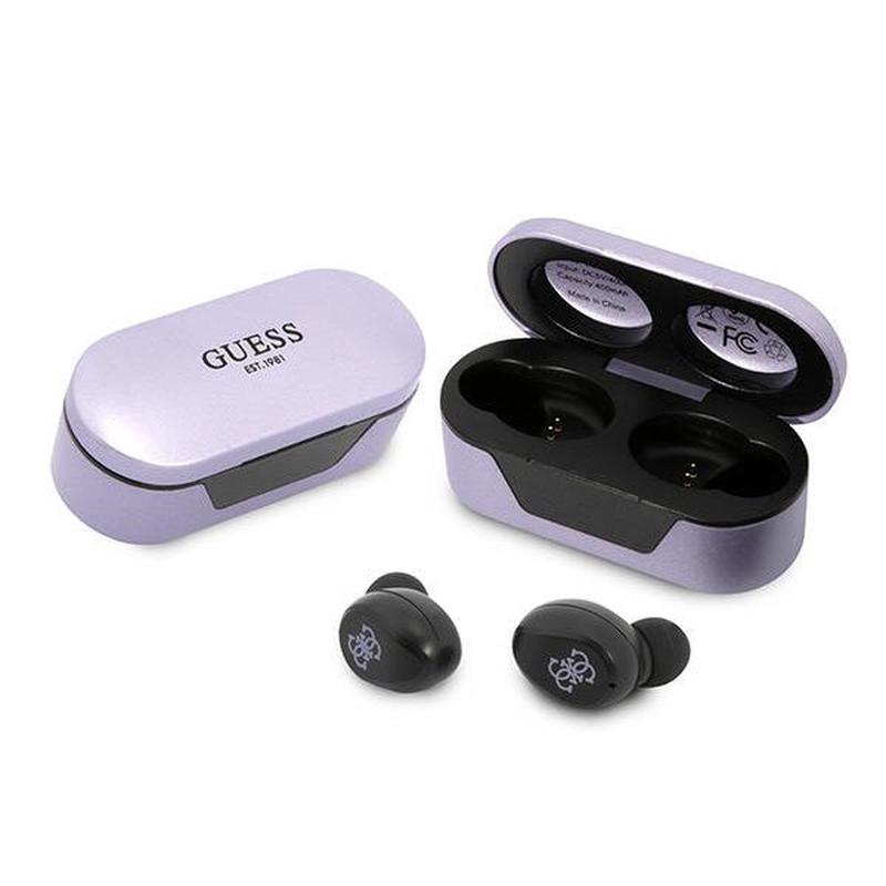 Manos libres Bluetooth Guess, TWS, Morado