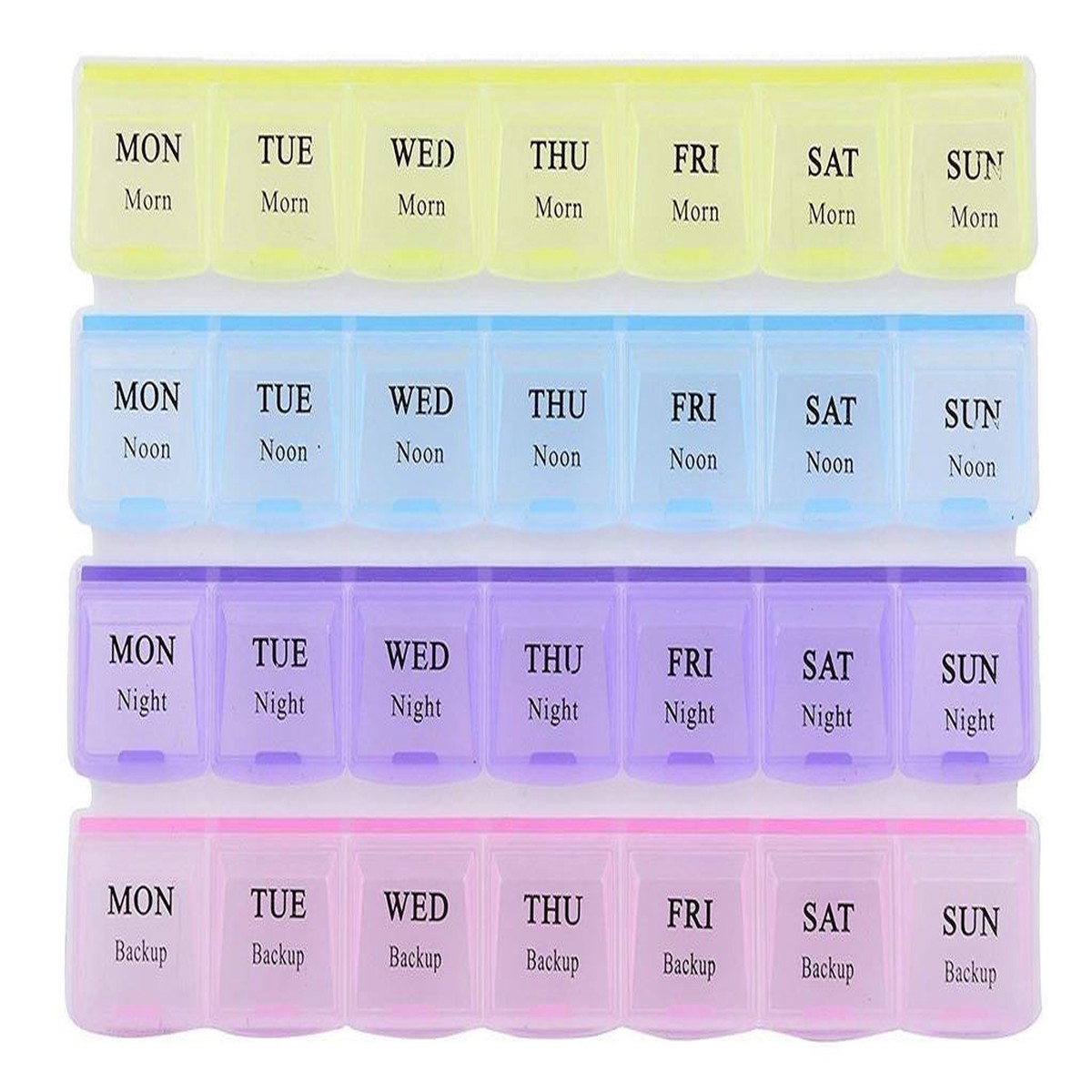 28 Grids Plastic Square Storage Box Case Components Organiser