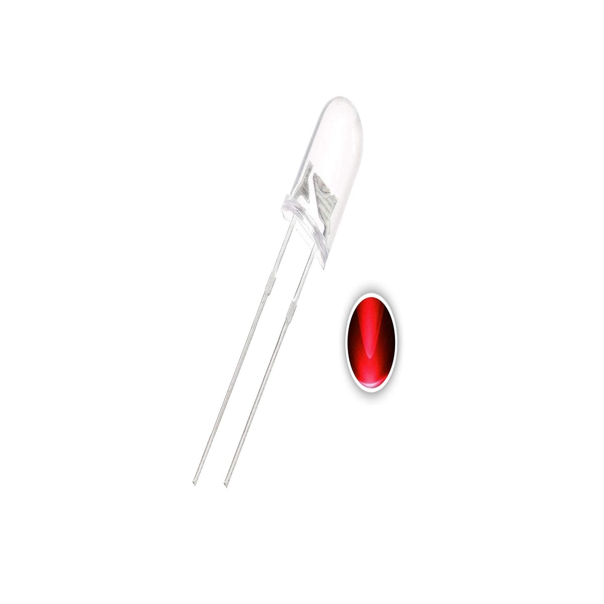 LED 5mm White/Red