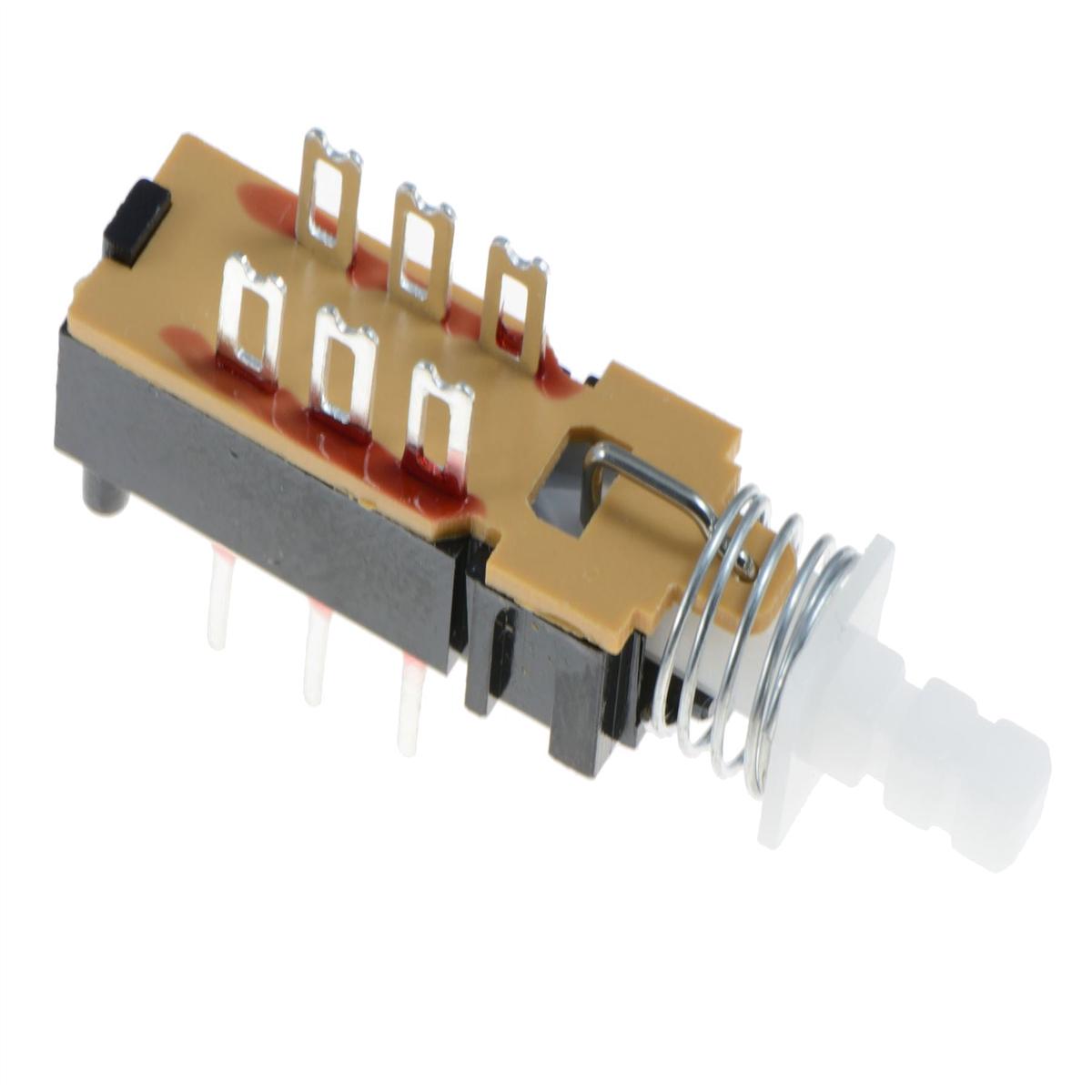 DPDT Changeover Push Button Latching Switch