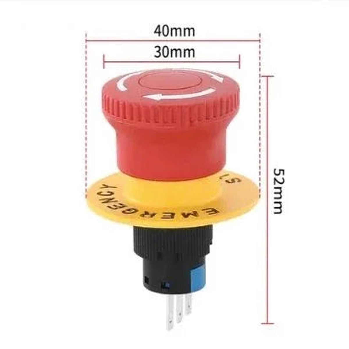 Emergency Stop 16mm with Ring