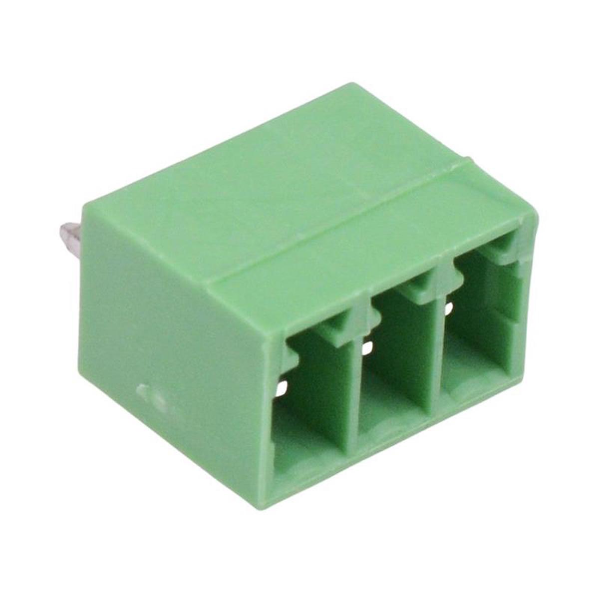 3-Way 3.5mm Vertical PCB Header Closed Ends 8A 300V