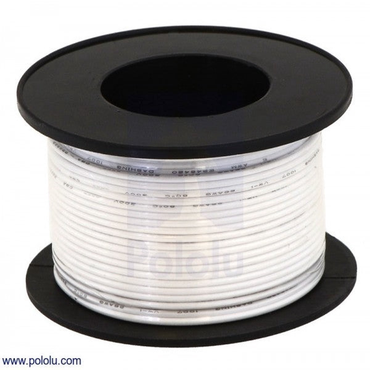 Stranded Wire: White, 30 AWG, 30m