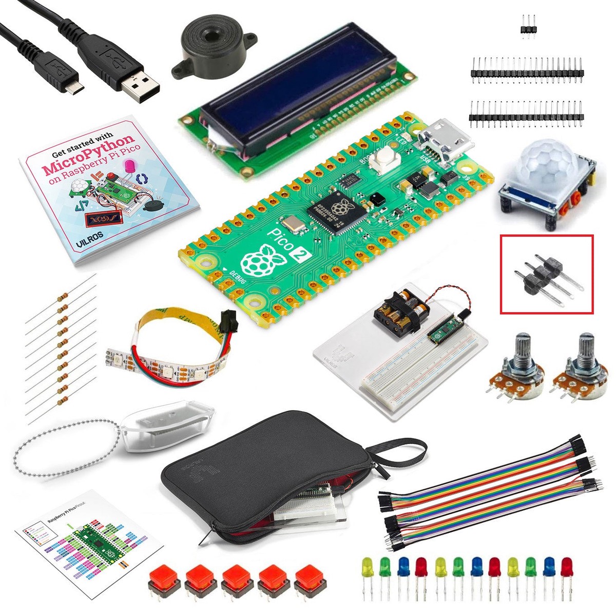 Vilros Raspberry Pi Pico 2 Getting Started With MicroPython Kit