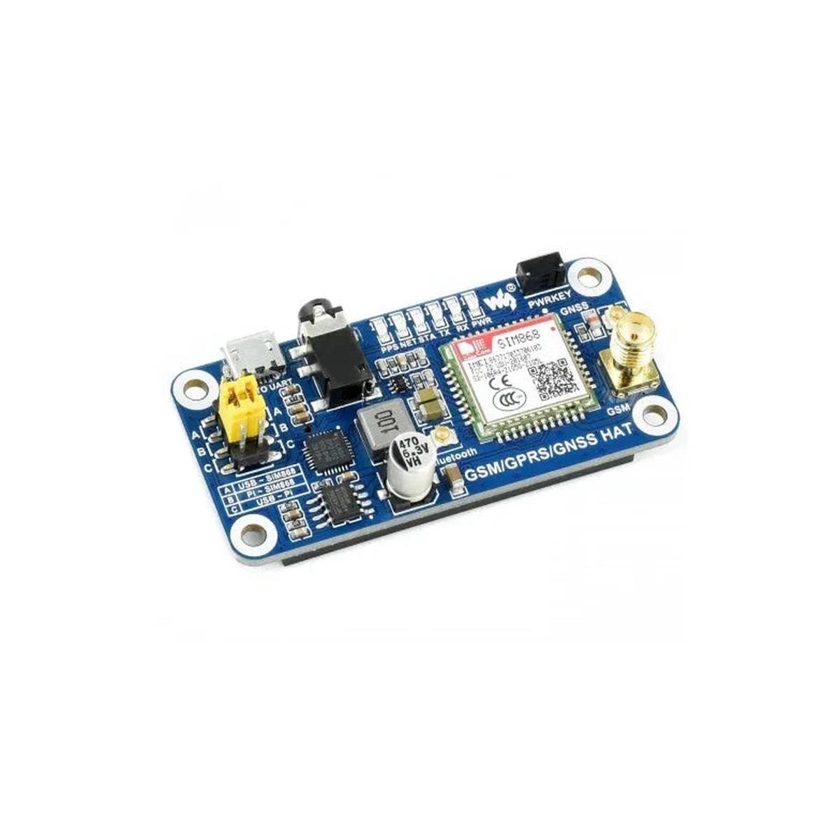 GSM/GPRS/GNSS/Bluetooth HAT