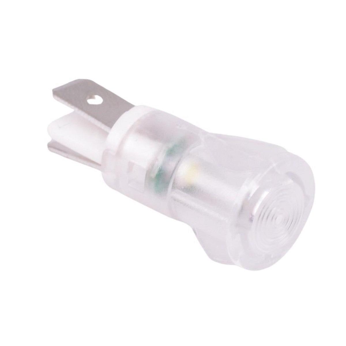 White 12mm LED Panel Indicator Light 220V