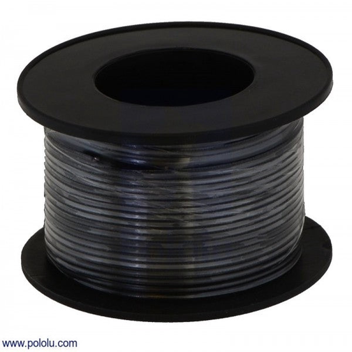 Stranded Wire: Black, 28 AWG, 27m