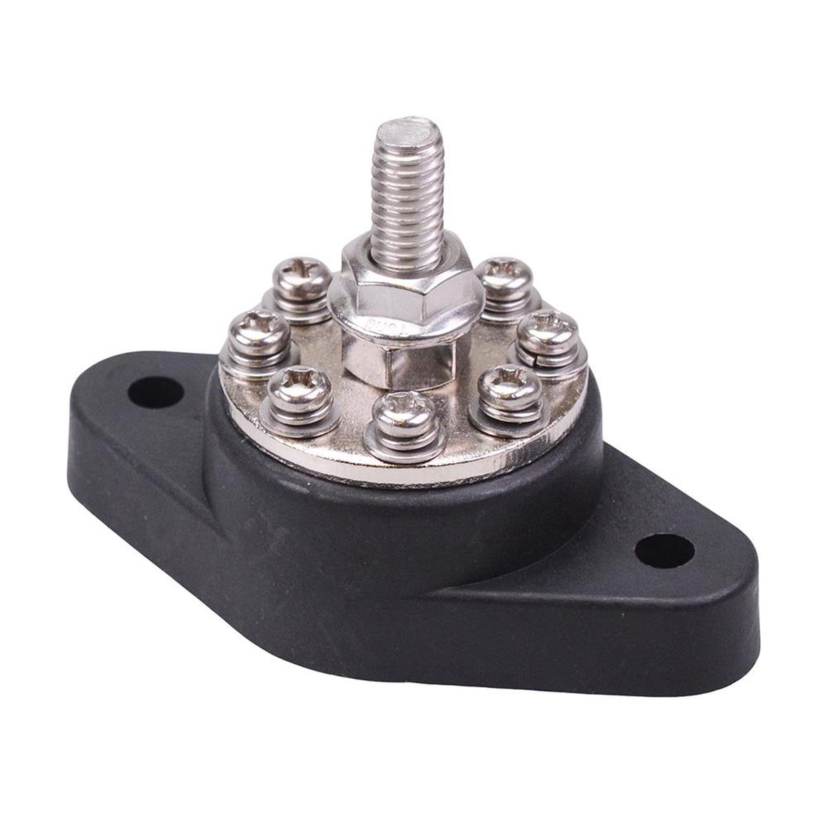 Black Negative M8 Stud 8 Point Power Distribution Post 150A