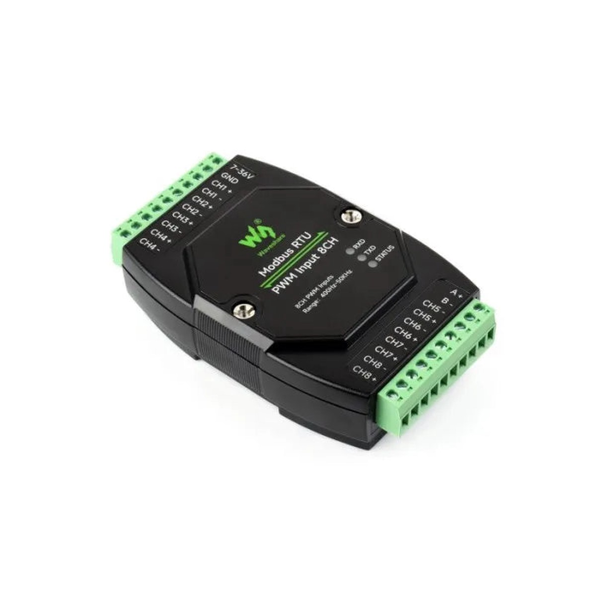 Waveshare Industrial 8-Ch PWM Input Module Isolated RS485 Interface