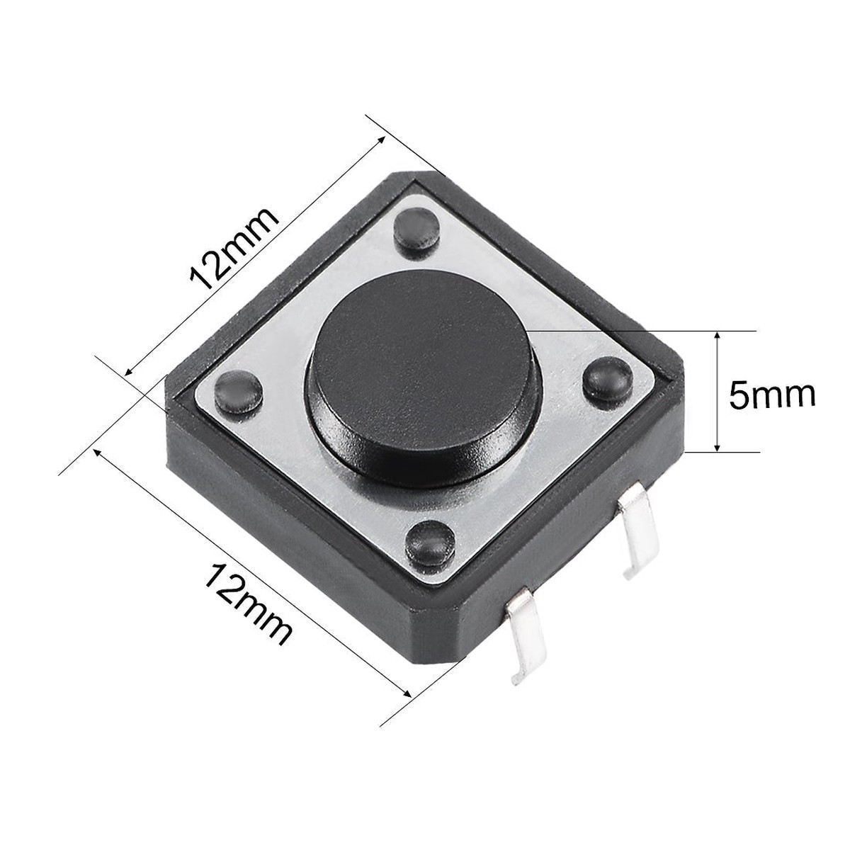 Push Button Switch 12mm 4 Pin Tactile / Micro Switch