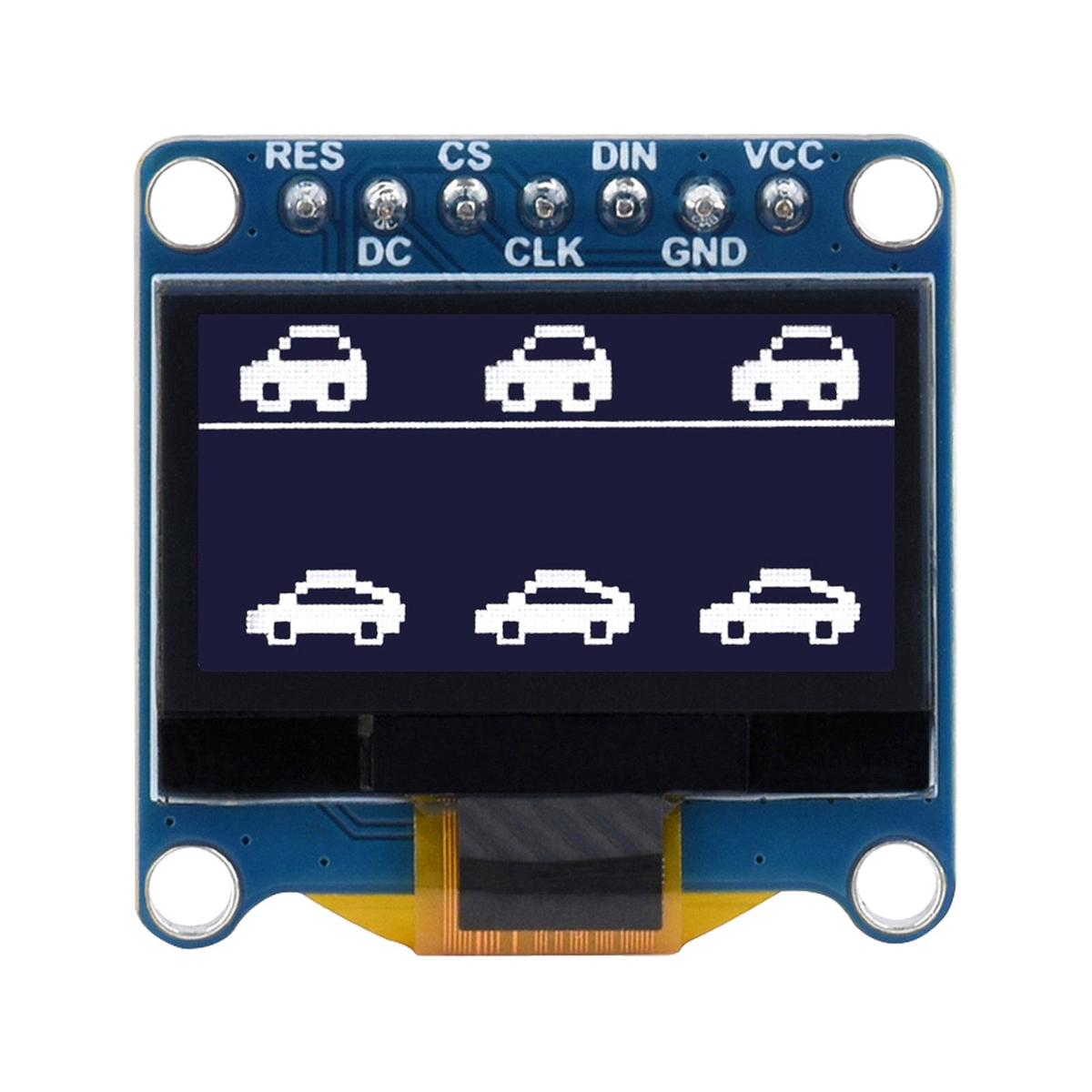 White 0.96" OLED Display Module (128x64)