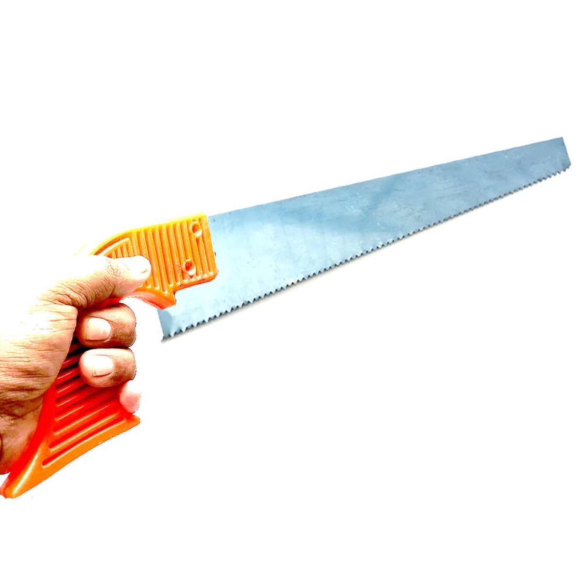 [Type 2] 450mm Powerful Hand Saw with Hardened Steel blades [Open Pistol Grip Plastic Handles]