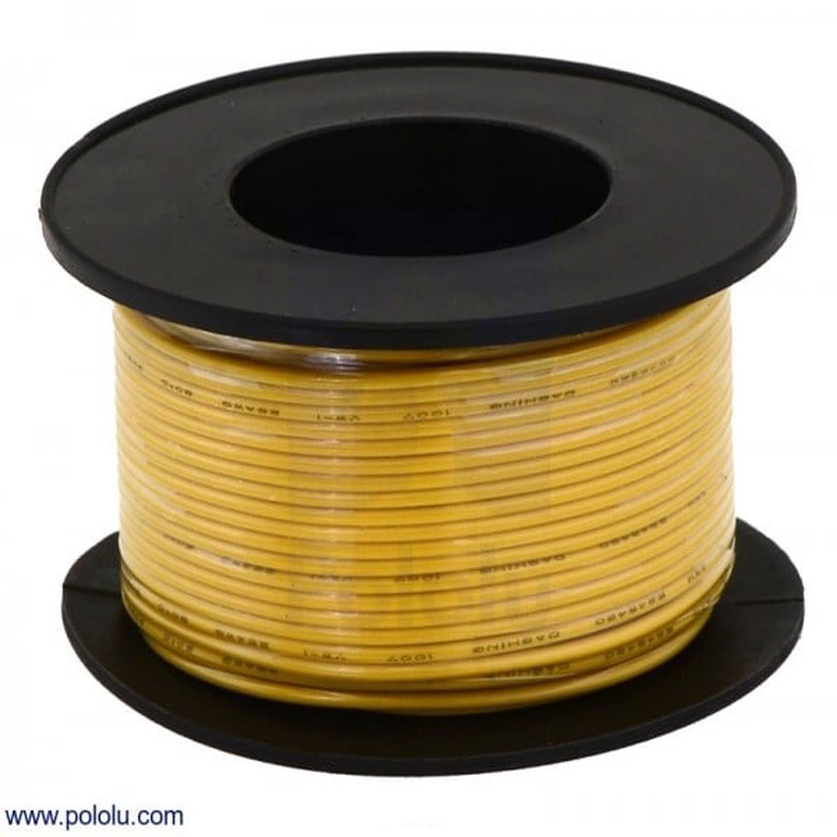 Stranded Wire: Yellow, 24 AWG, 18m