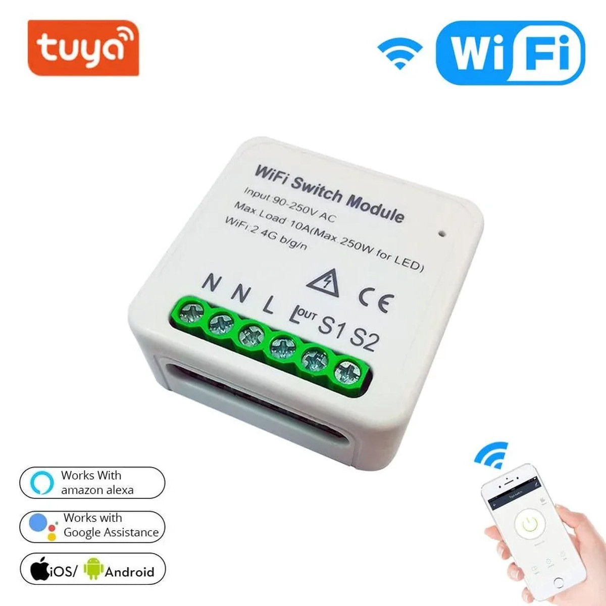 Tuya WiFi Mini DIY Smart Switch
