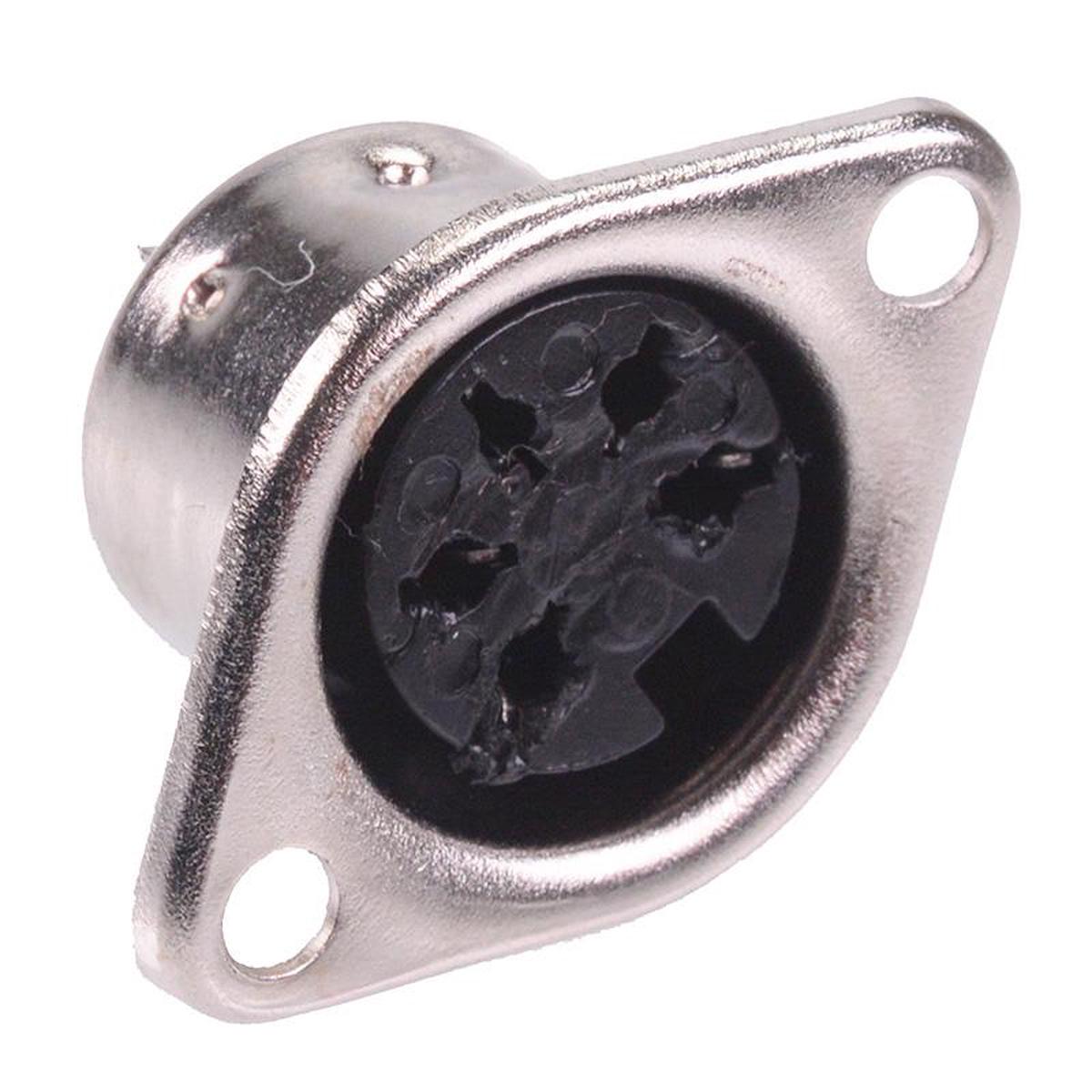 5-Pin DIN Panel Mount Socket Connector 240
