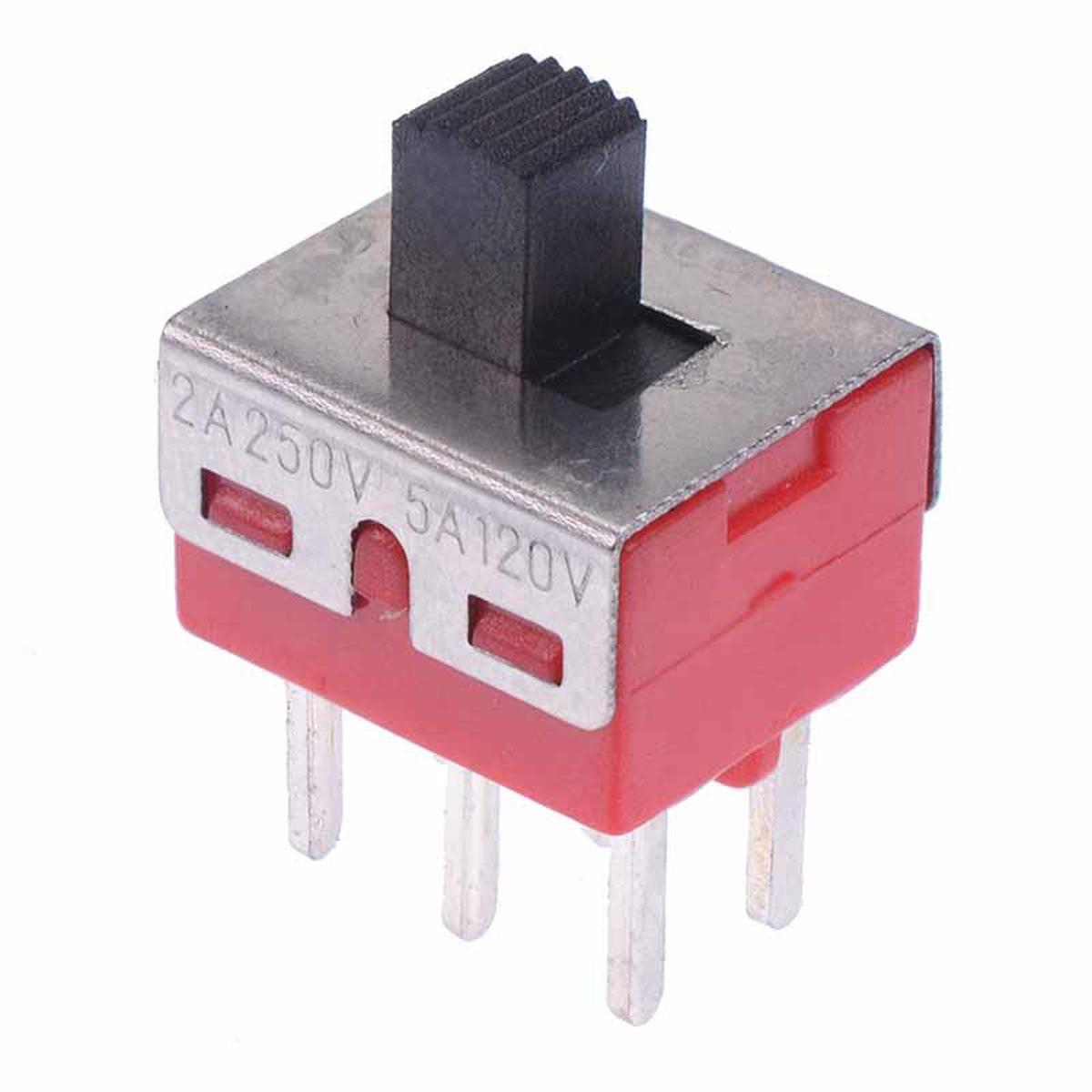 On-On Mini Horizontal PCB Slide Switch SPDT 5A