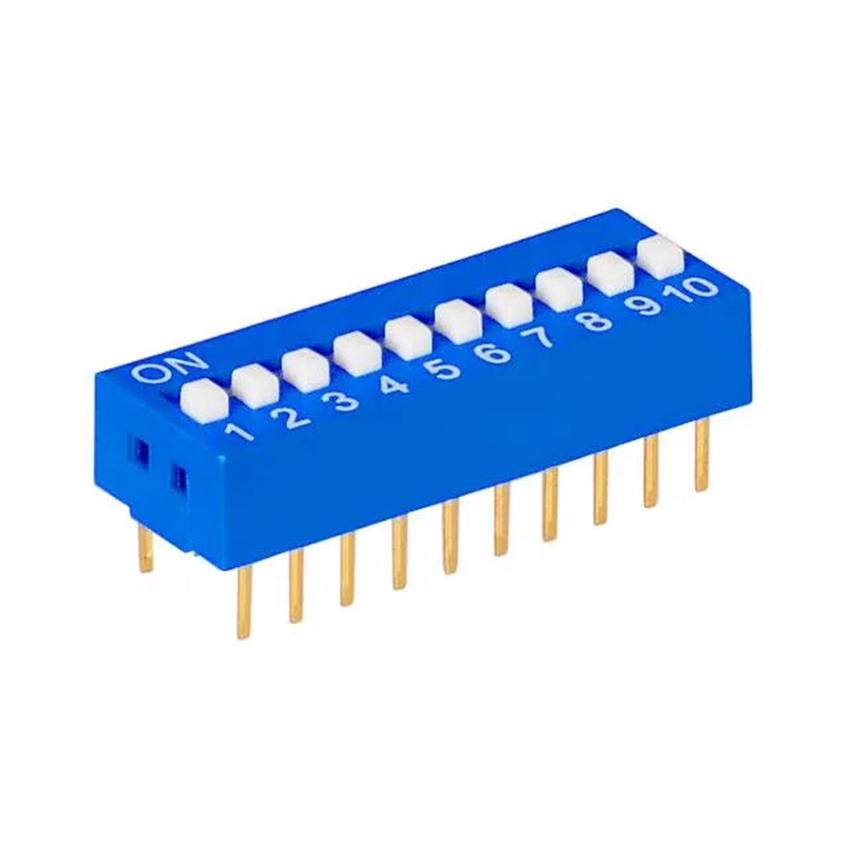 2.54mm DIP switch (SPST) 10 positions