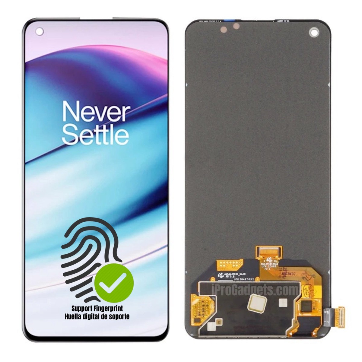 Replacement Display for OnePlus Nord CE 5G EB2101 EB2103 AMOLED Touch Screen With Frame Assembly