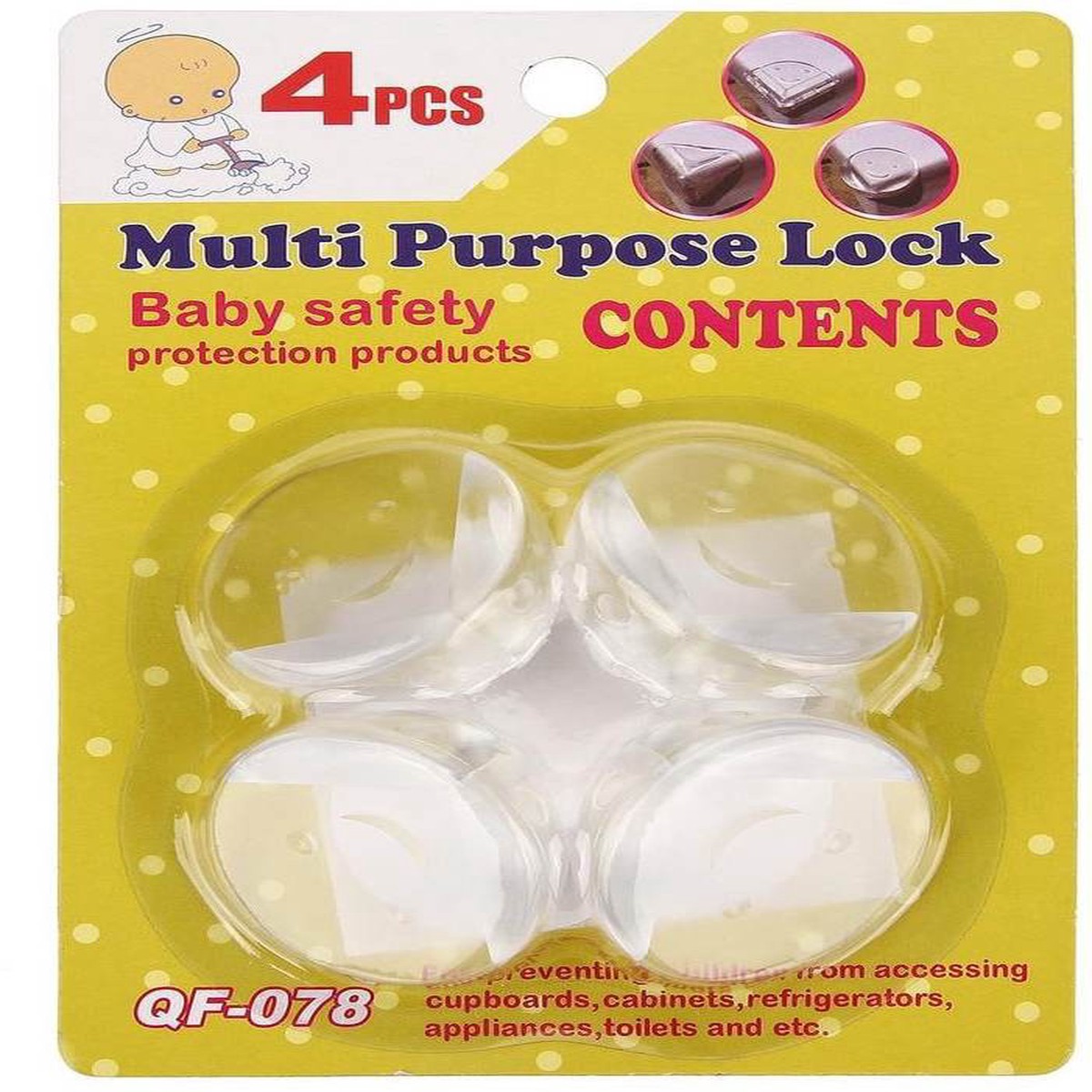 Transparent Round Corner Guards - Pack of 4