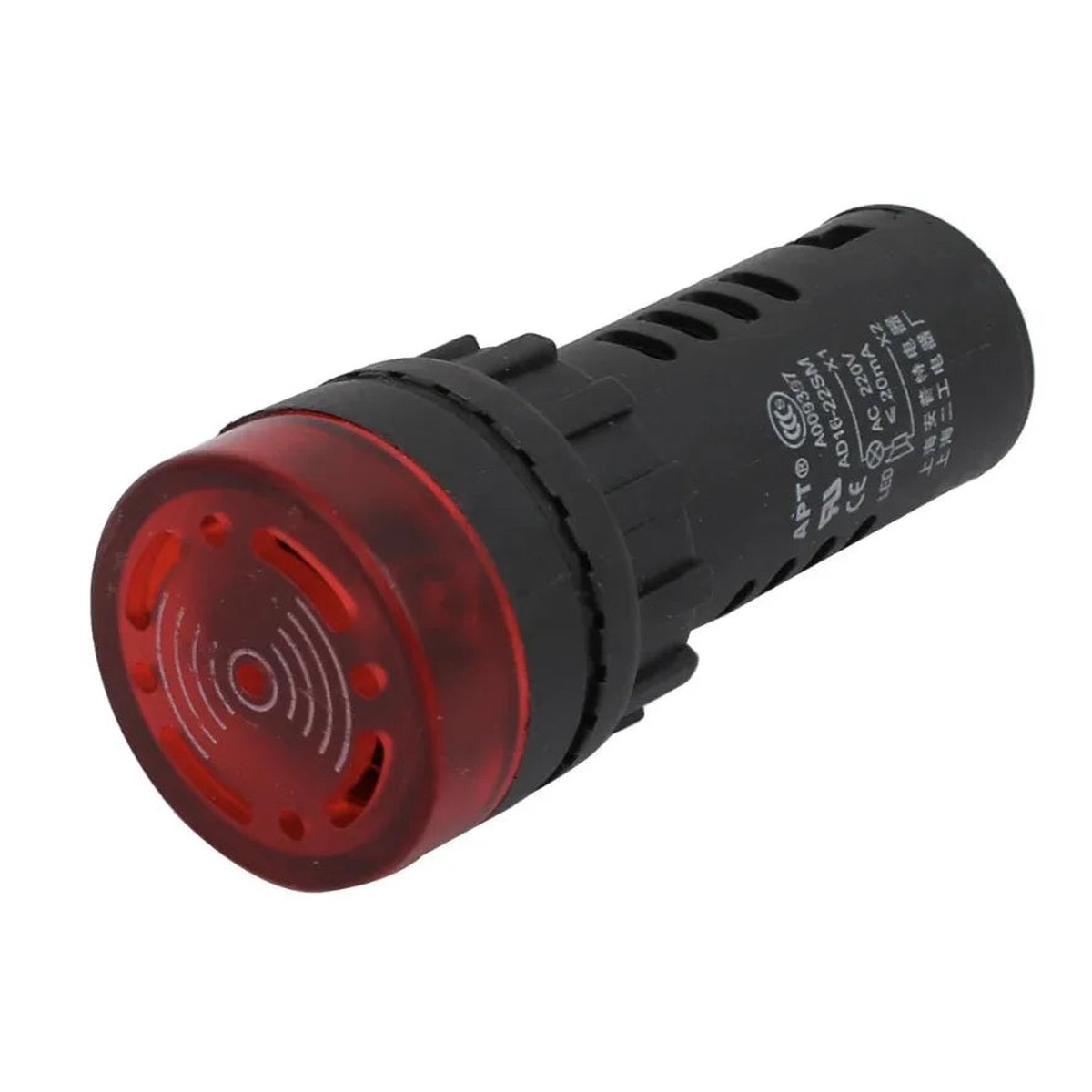 AD16-22SM DC12V Buzzer Beep Red Indicator
