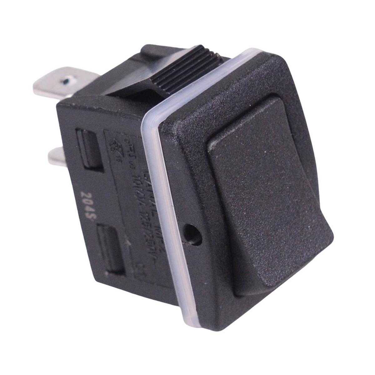 Waterproof On-Off Rectangle Rocker Switch IP68 SPST 10A 250VAC
