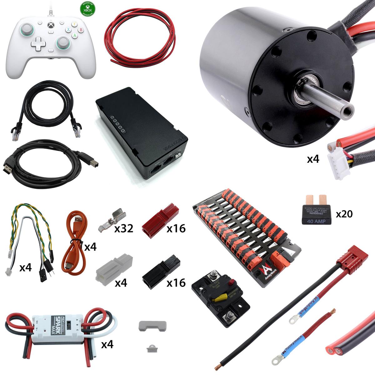 Electronic Bundles Builder - Processor:RoboRIO Ready, Speed Controller:Spark Max