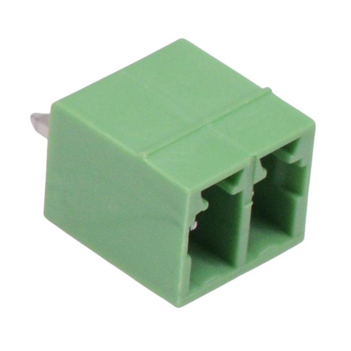 2-Way 3.81mm Vertical PCB Header Closed Ends 8A 300V