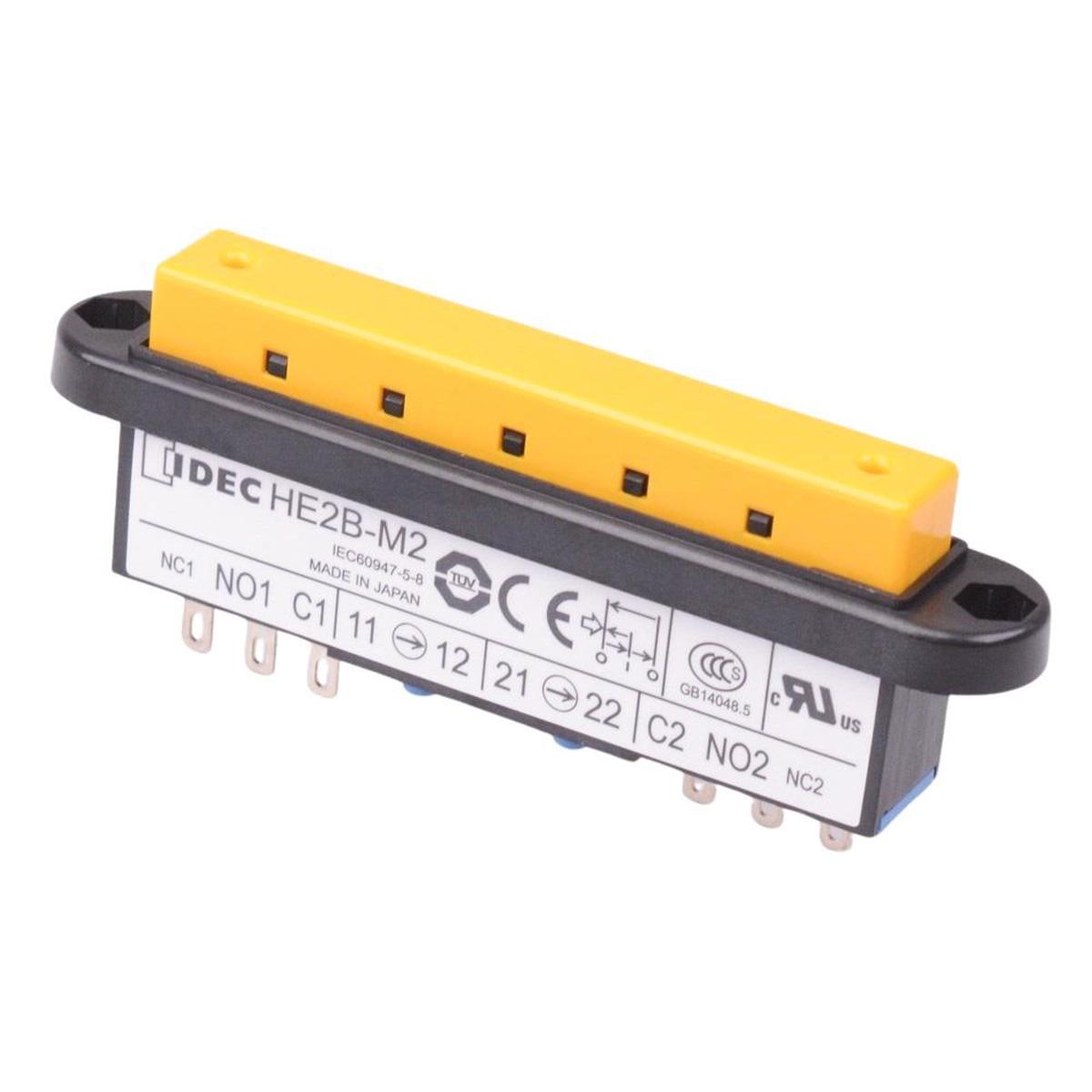 HE2B-M200 Double 3-Position 16mm Rectangle Enabling Switch IDEC