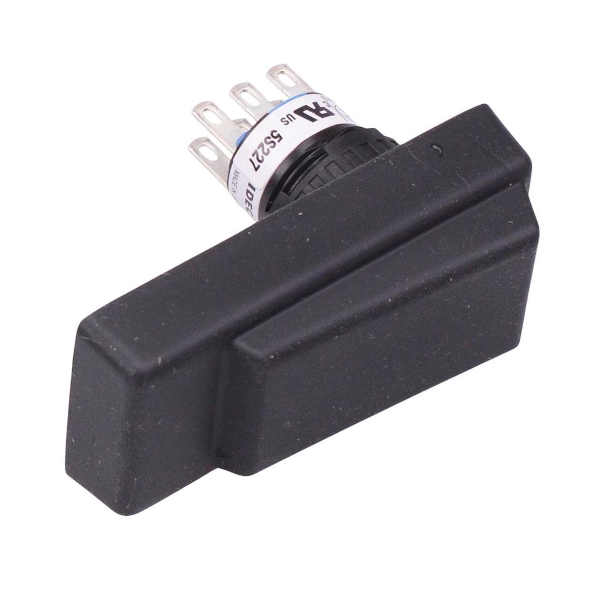 HE3B-M2PB Black Double 3-Position 16mm Rectangle Enabling Switch IDEC