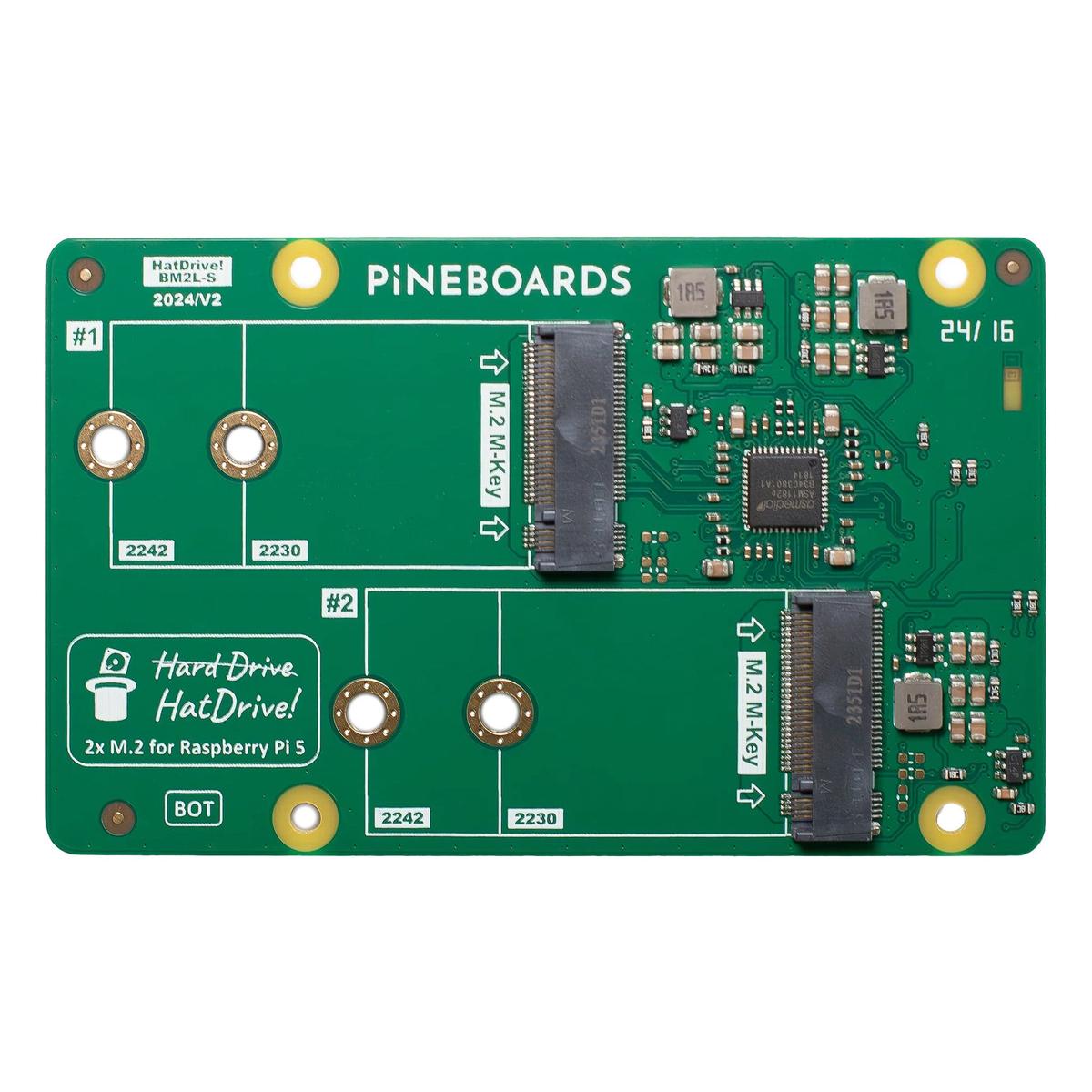 HatDrive! Dual for Raspberry Pi 5 [Discontinued]