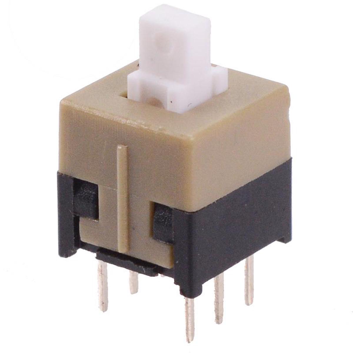 8.5x8.5mm Latching PCB Push Button Switch