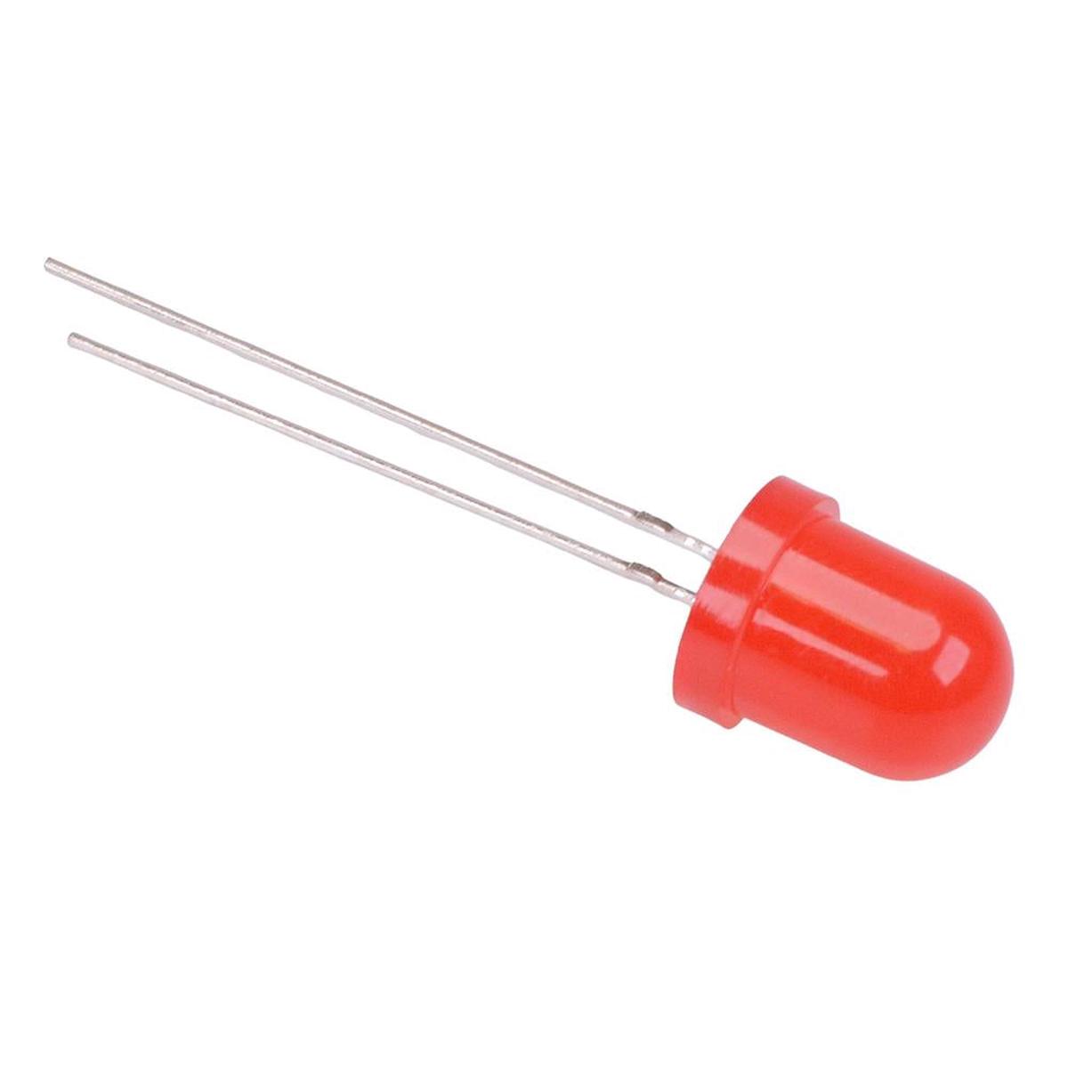 Red 8mm LED Diffused Lens 780mcd 60
