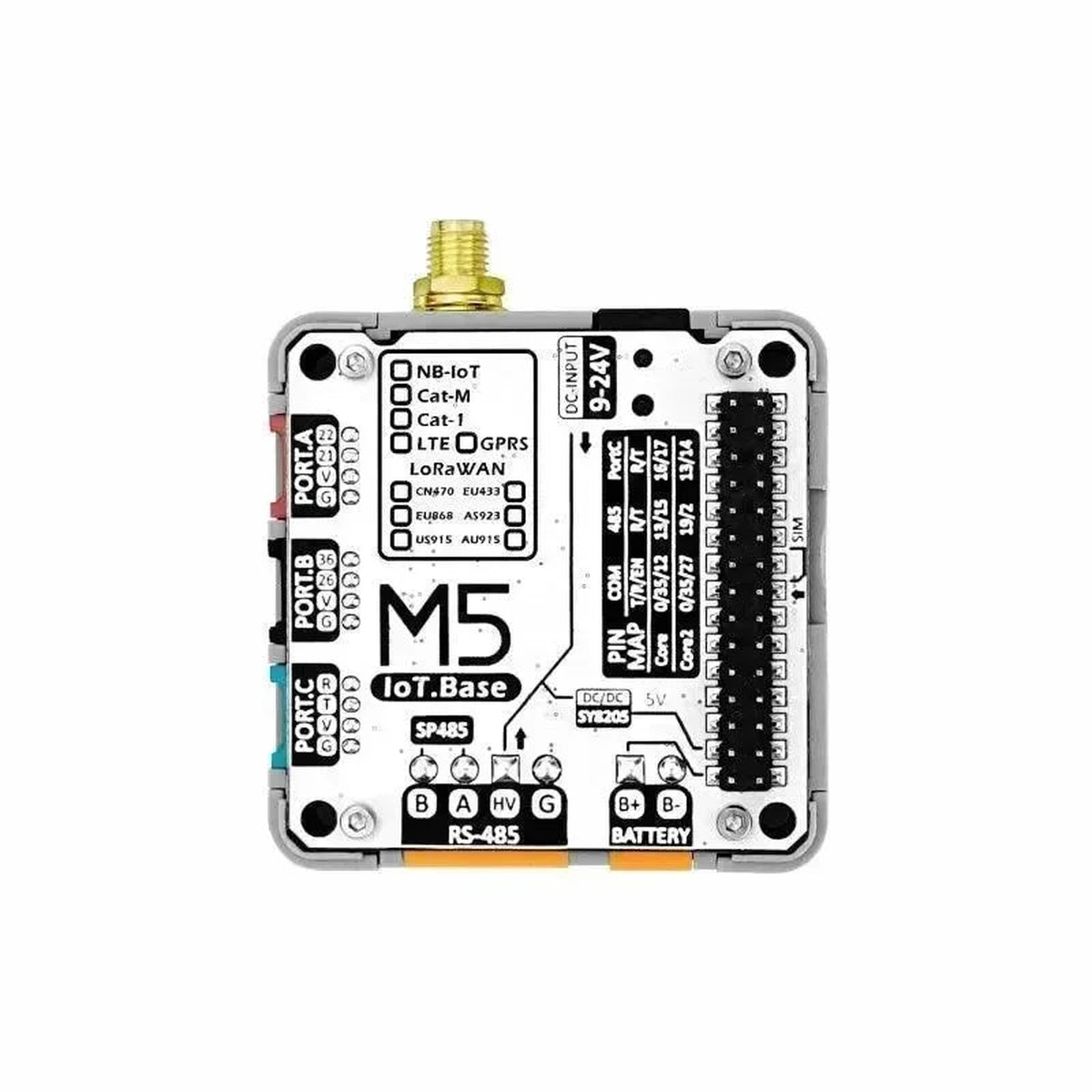 M5Stack IoT Base with CAT-M Module Communication Base