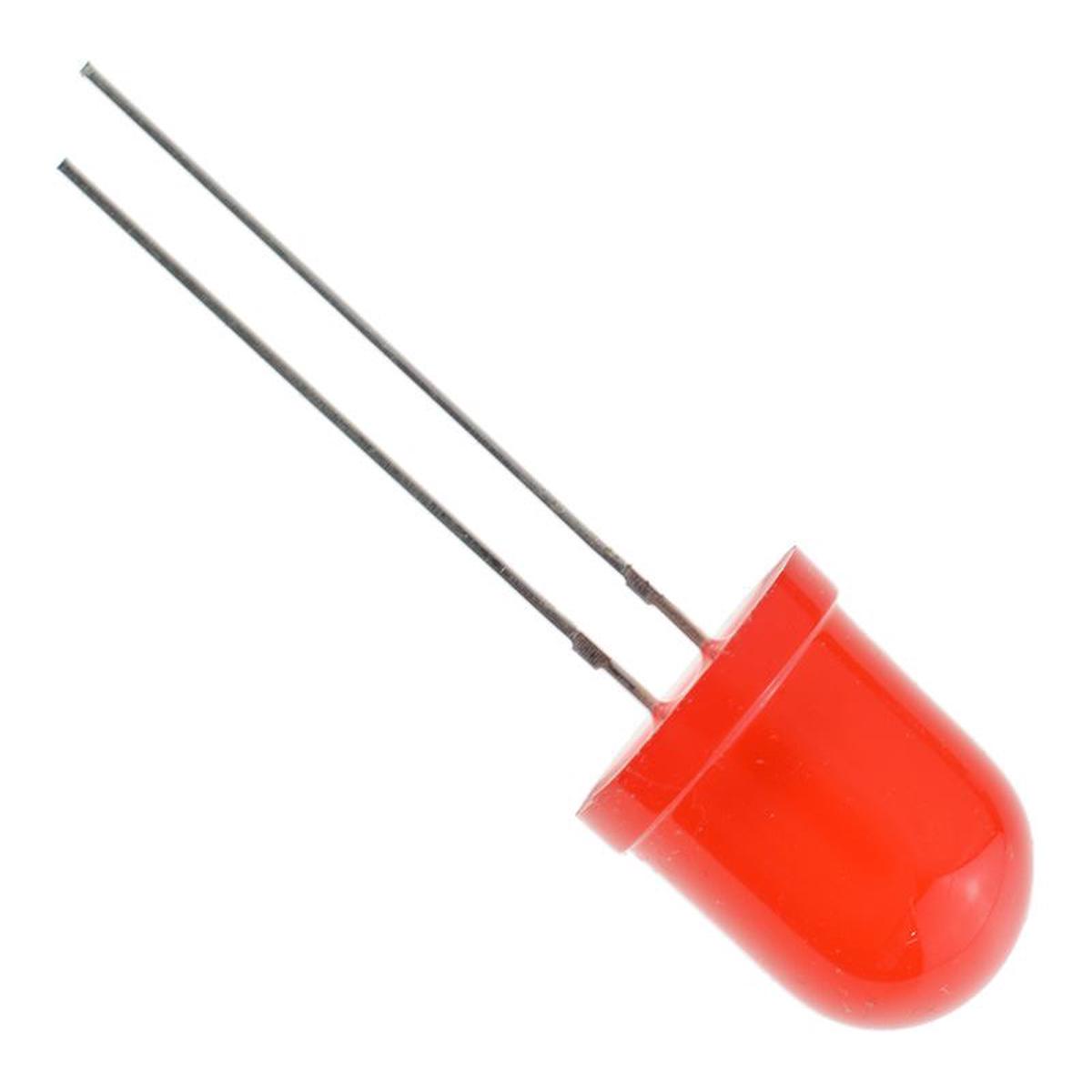 Red 10mm LED Diffused 300mcd 50