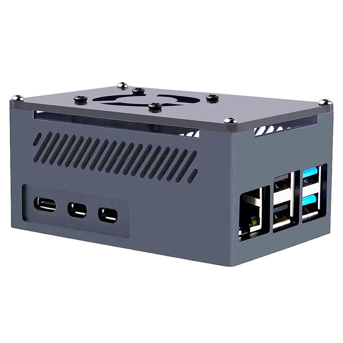 Tall Aluminium Cooling Case for Raspberry Pi 5