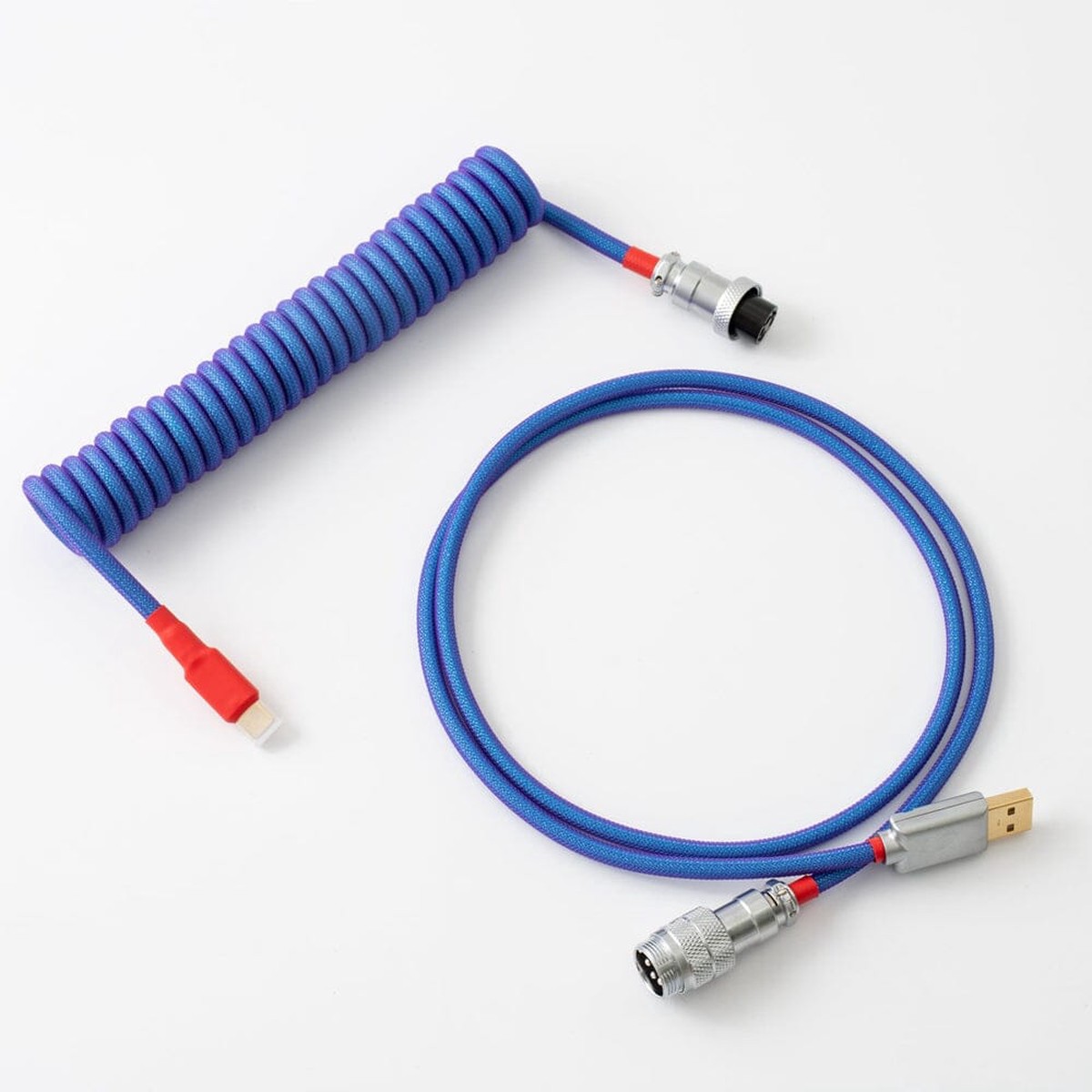 YUNZII NEON Custom Coiled Aviator USB Cable Cord