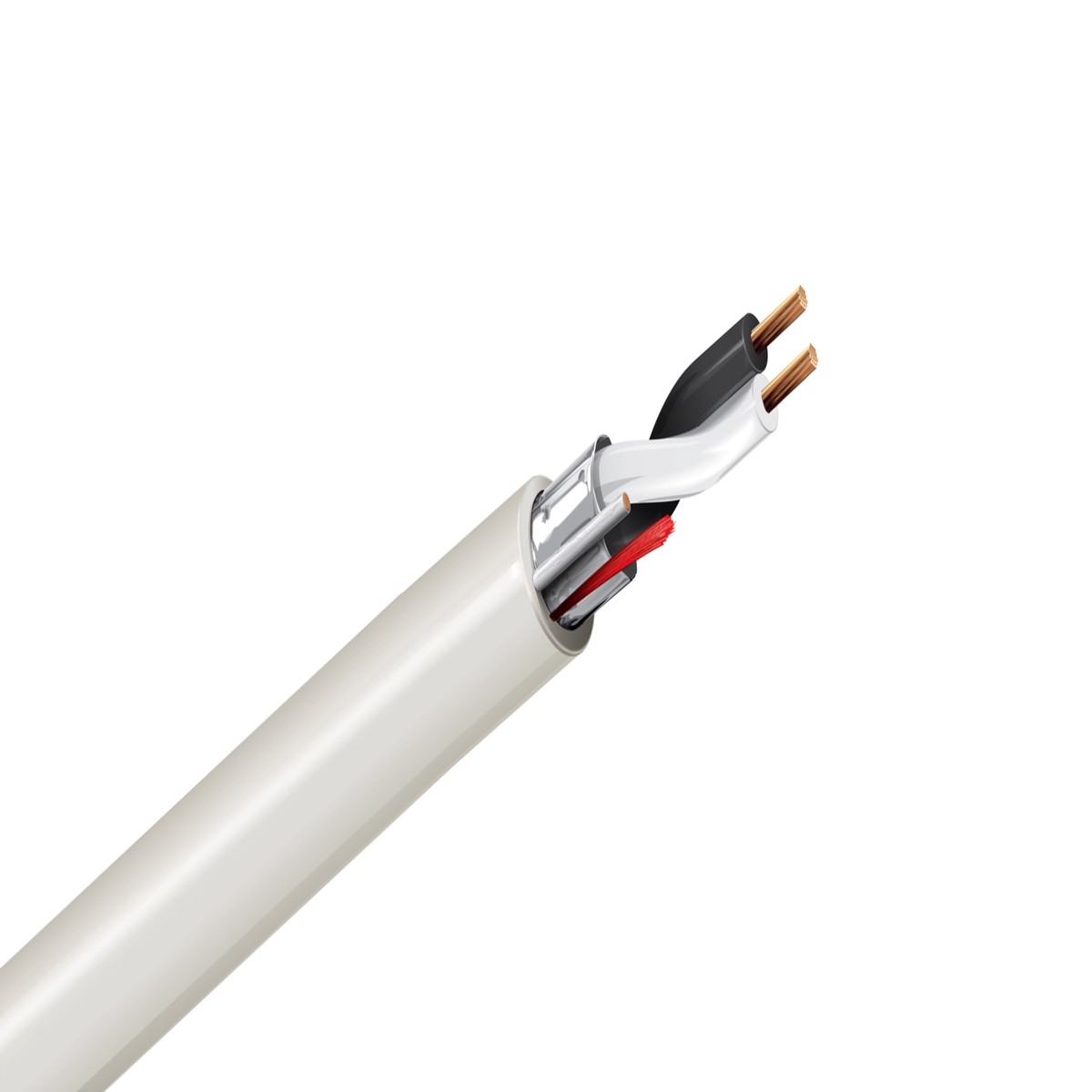 Belden 5400FE 20 AWG 2 Conductor Shielded Sound & Security Cable | CMR Riser Rated