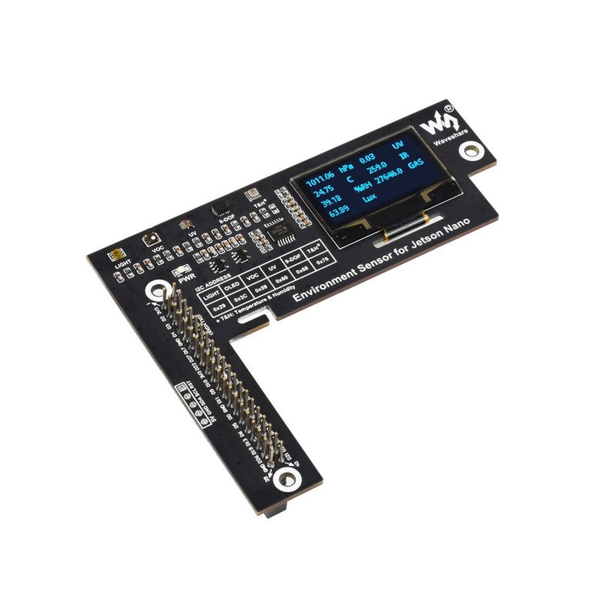 Environment Sensors Module for Jetson Nano
