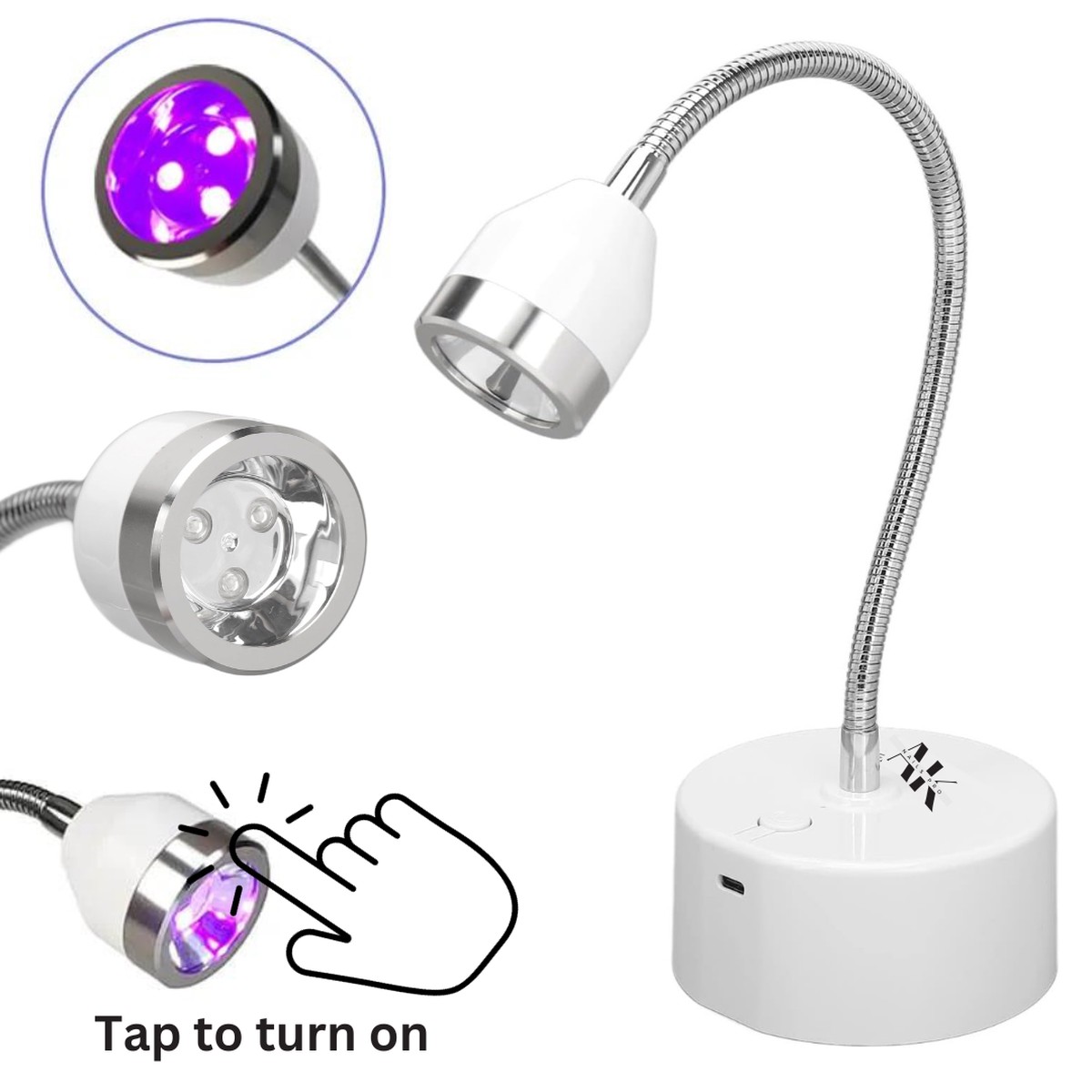 AK Nails Pro Rechargeable Touchable Sensor Flash Cure LED Light