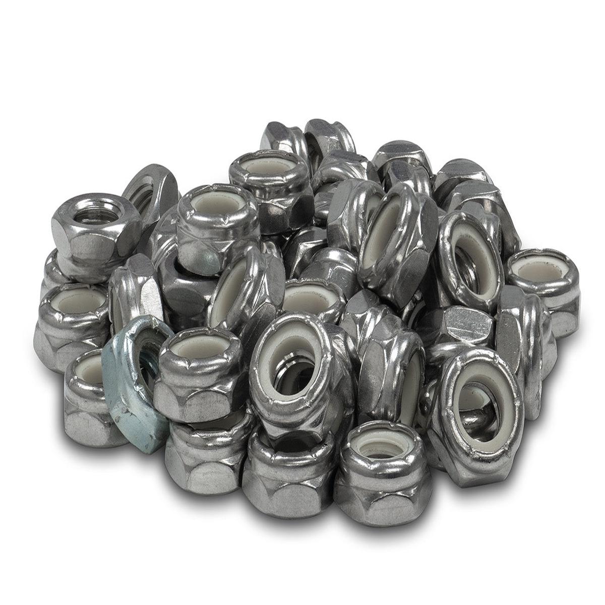 5/16-18 Hex Jam Nylon Insert Lock nut Nylock Stainless Steel