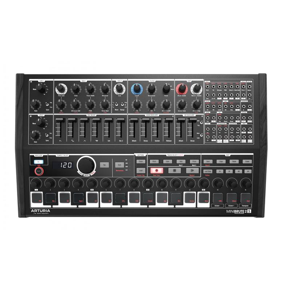 Arturia Minibrute 2S Noir Analog Synth w Sequencer